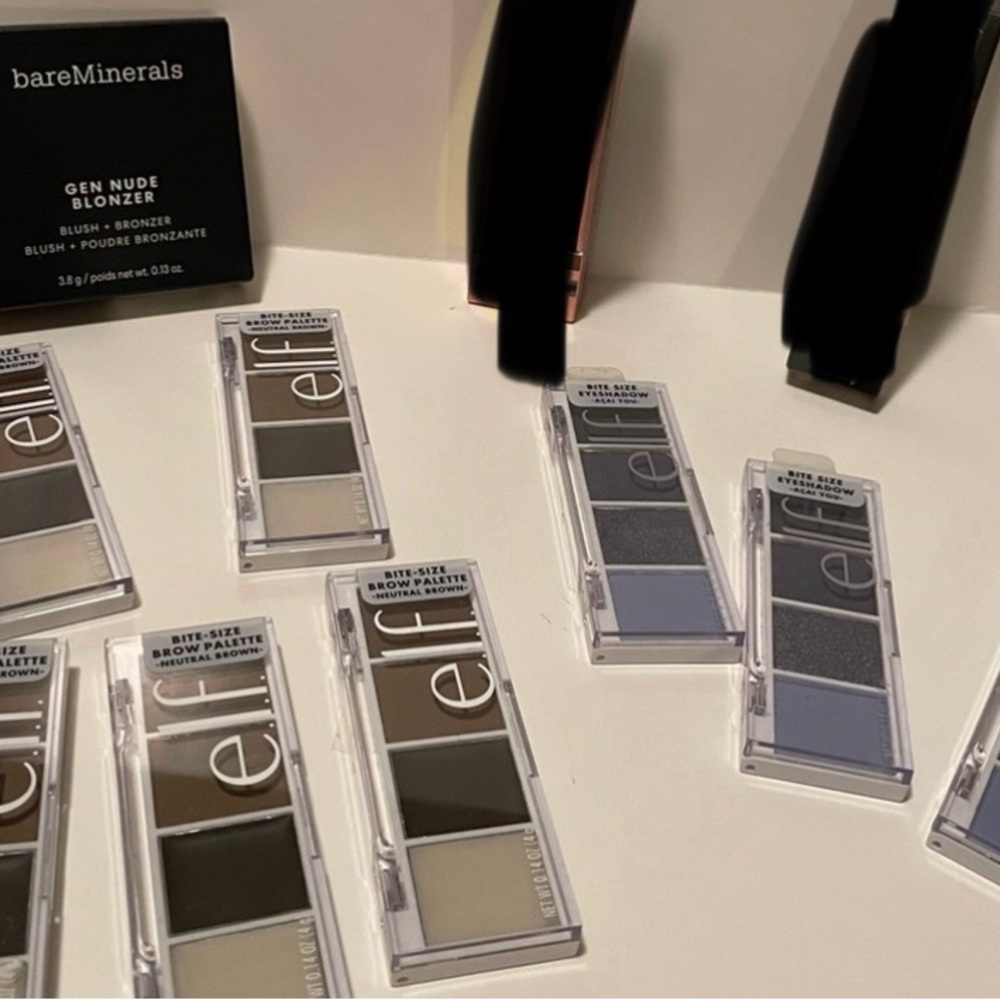 Bare Minerals and Elf cosmetics